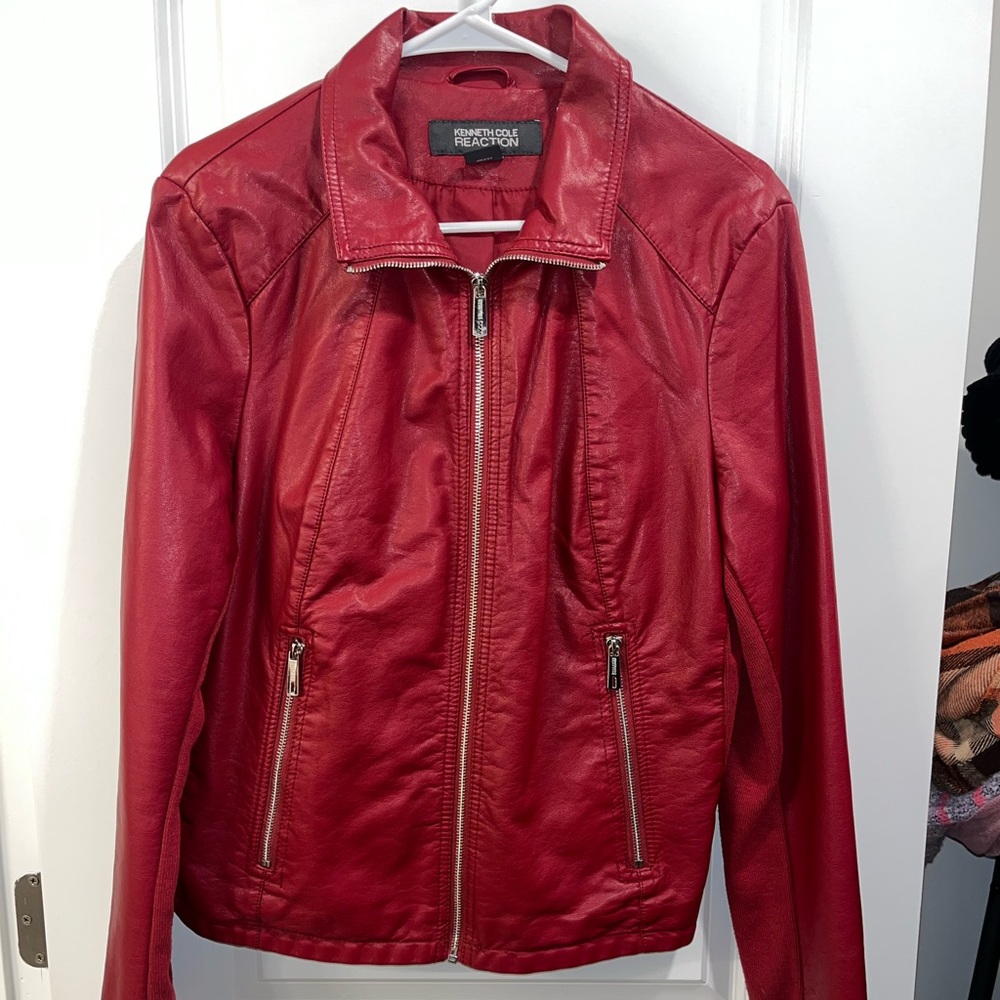 Red leather Jacket